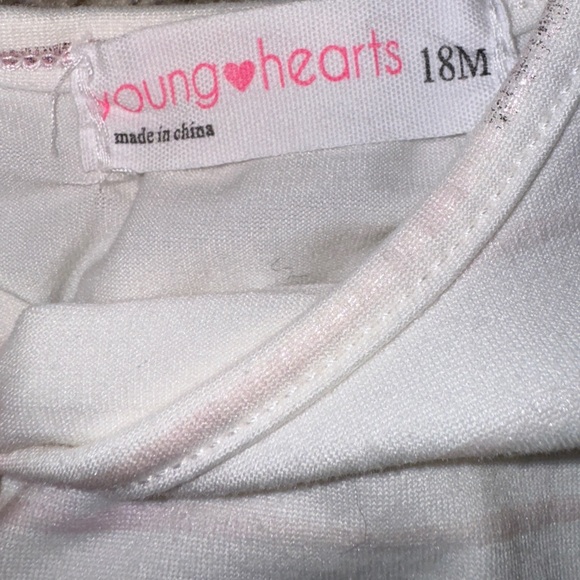 Young Hearts 18m Pink/White Striped and Floral Romper Pack - Picture 3 of 6